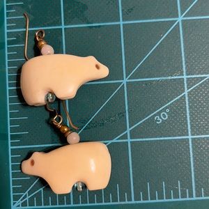 Beautiful hand carved earrings SW inspired